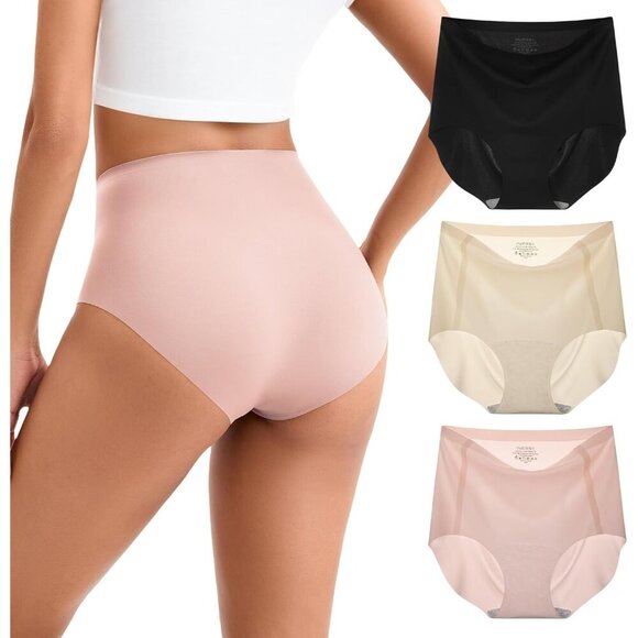 Other - Women's Seamless High Waist Underwear 3-Pack No Show Full Coverage Breathable